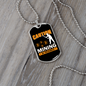 Caution Mining in Progress Crypto Necklace Stainless Steel or 18k Gold Dog Tag 24" Chain-Express Your Love Gifts