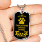 Cavalier King Charles Spaniel Dad Dog Necklace Stainless Steel or 18k Gold Dog Tag W 24" Dog Owner Lover-Express Your Love Gifts