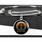 Cavalier King Spaniel Mom Bracelet Stainless Steel or 18k Gold Circle Bangle-Express Your Love Gifts