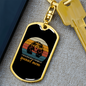 Cavalier King Spaniel Mom Keychain Stainless Steel or 18k Gold Dog Tag Keyring-Express Your Love Gifts