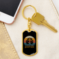 Cavalier King Spaniel Mom Keychain Stainless Steel or 18k Gold Dog Tag Keyring-Express Your Love Gifts