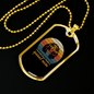 Cavalier King Spaniel Mom Necklace Stainless Steel or 18k Gold Dog Tag 24" Chain-Express Your Love Gifts