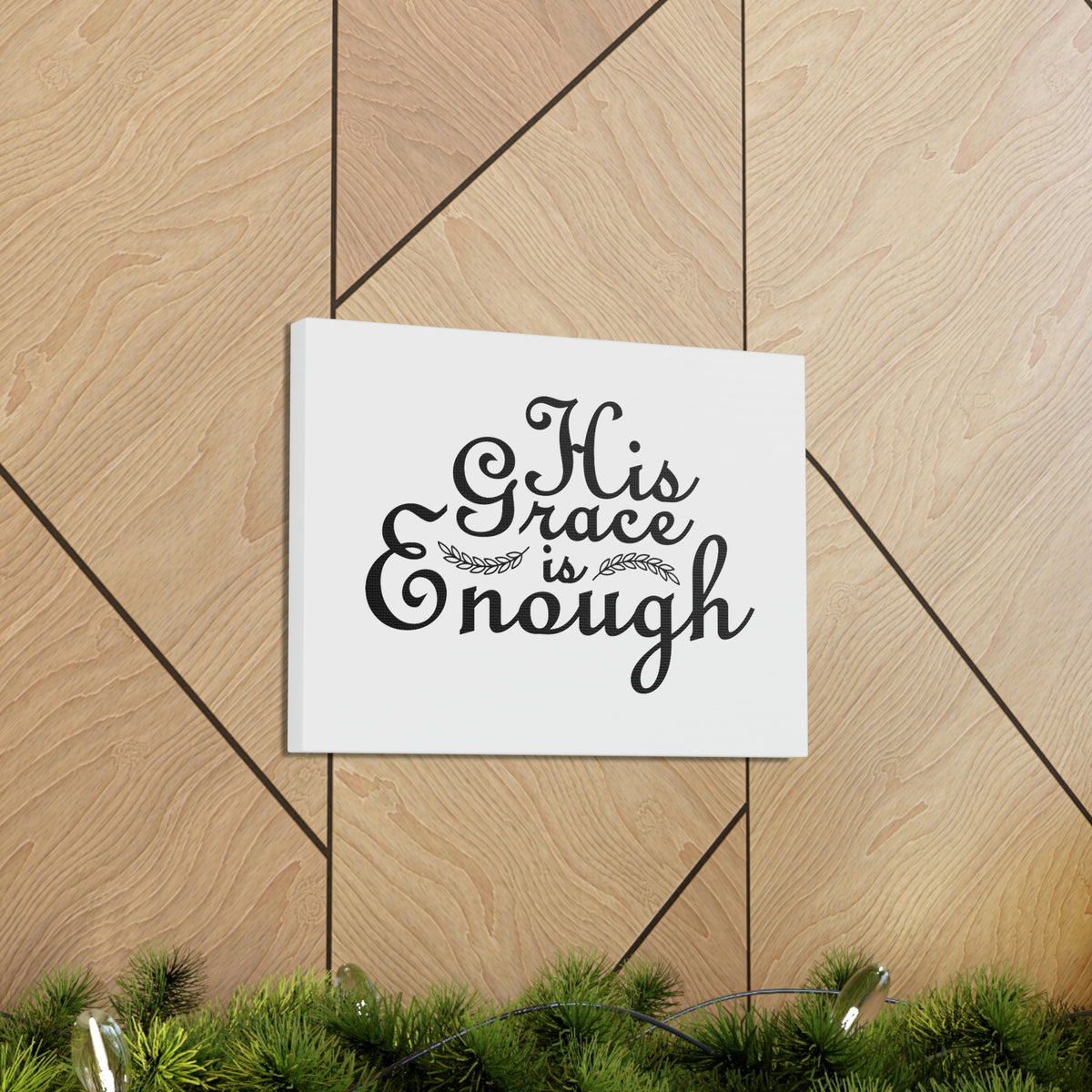 Scripture Walls His Grace Is Enough 2 Corinthians 12:9 Christian Wall Art Bible Verse Print Ready to Hang Unframed-Express Your Love Gifts