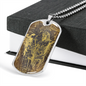 Celestial 14 Zeus Necklace Stainless Steel or 18k Gold Dog Tag 24" Chain-Express Your Love Gifts