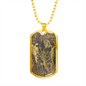 Celestial 14 Zeus Necklace Stainless Steel or 18k Gold Dog Tag 24" Chain-Express Your Love Gifts