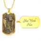 Celestial 14 Zeus Necklace Stainless Steel or 18k Gold Dog Tag 24" Chain-Express Your Love Gifts