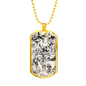 Celestial Animals Necklace Stainless Steel or 18k Gold Dog Tag 24" Chain-Express Your Love Gifts