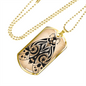 Celestial Butterfly Necklace Stainless Steel or 18k Gold Dog Tag 24" Chain-Express Your Love Gifts