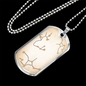 Celestial DNA Necklace Stainless Steel or 18k Gold Dog Tag 24" Chain-Express Your Love Gifts