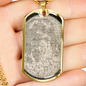 Celestial Earth Globe Necklace Stainless Steel or 18k Gold Dog Tag 24" Chain-Express Your Love Gifts