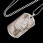 Celestial Earth Necklace Stainless Steel or 18k Gold Dog Tag 24" Chain-Express Your Love Gifts