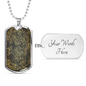 Celestial Etching Necklace Stainless Steel or 18k Gold Dog Tag 24" Chain-Express Your Love Gifts