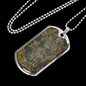 Celestial Etching Necklace Stainless Steel or 18k Gold Dog Tag 24" Chain-Express Your Love Gifts