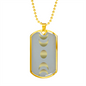Celestial Full and Half Moon Necklace Stainless Steel or 18k Gold Dog Tag 24" Chain-Express Your Love Gifts