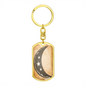 Celestial Half Moon Stars Keychain Stainless Steel or 18k Gold Dog Tag Keyring-Express Your Love Gifts