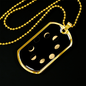 Celestial Moon Phases Necklace Stainless Steel or 18k Gold Dog Tag 24" Chain-Express Your Love Gifts