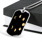 Celestial Moon Phases Necklace Stainless Steel or 18k Gold Dog Tag 24" Chain-Express Your Love Gifts