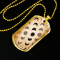 Celestial Moons Necklace Stainless Steel or 18k Gold Dog Tag 24" Chain-Express Your Love Gifts