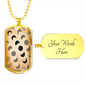Celestial Moons Necklace Stainless Steel or 18k Gold Dog Tag 24" Chain-Express Your Love Gifts