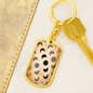 Celestial Moonstars Keychain Stainless Steel or 18k Gold Dog Tag Keyring-Express Your Love Gifts
