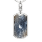 Celestial Planet Keychain Stainless Steel or 18k Gold Dog Tag Keyring-Express Your Love Gifts
