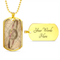 Celestial Planet Ring Planet Necklace Stainless Steel or 18k Gold Dog Tag 24" Chain-Express Your Love Gifts