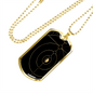 Celestial Planets Necklace Stainless Steel or 18k Gold Dog Tag 24" Chain-Express Your Love Gifts