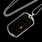 Celestial Planets Necklace Stainless Steel or 18k Gold Dog Tag 24" Chain-Express Your Love Gifts