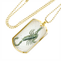 Celestial Scorpion Necklace Stainless Steel or 18k Gold Dog Tag 24" Chain-Express Your Love Gifts