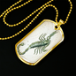 Celestial Scorpion Necklace Stainless Steel or 18k Gold Dog Tag 24" Chain-Express Your Love Gifts