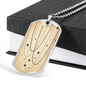 Celestial Stars Beige Necklace Stainless Steel or 18k Gold Dog Tag 24" Chain-Express Your Love Gifts