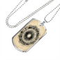 Celestial Zodiac Necklace Stainless Steel or 18k Gold Dog Tag 24" Chain-Express Your Love Gifts
