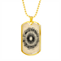 Celestial Zodiac Necklace Stainless Steel or 18k Gold Dog Tag 24" Chain-Express Your Love Gifts