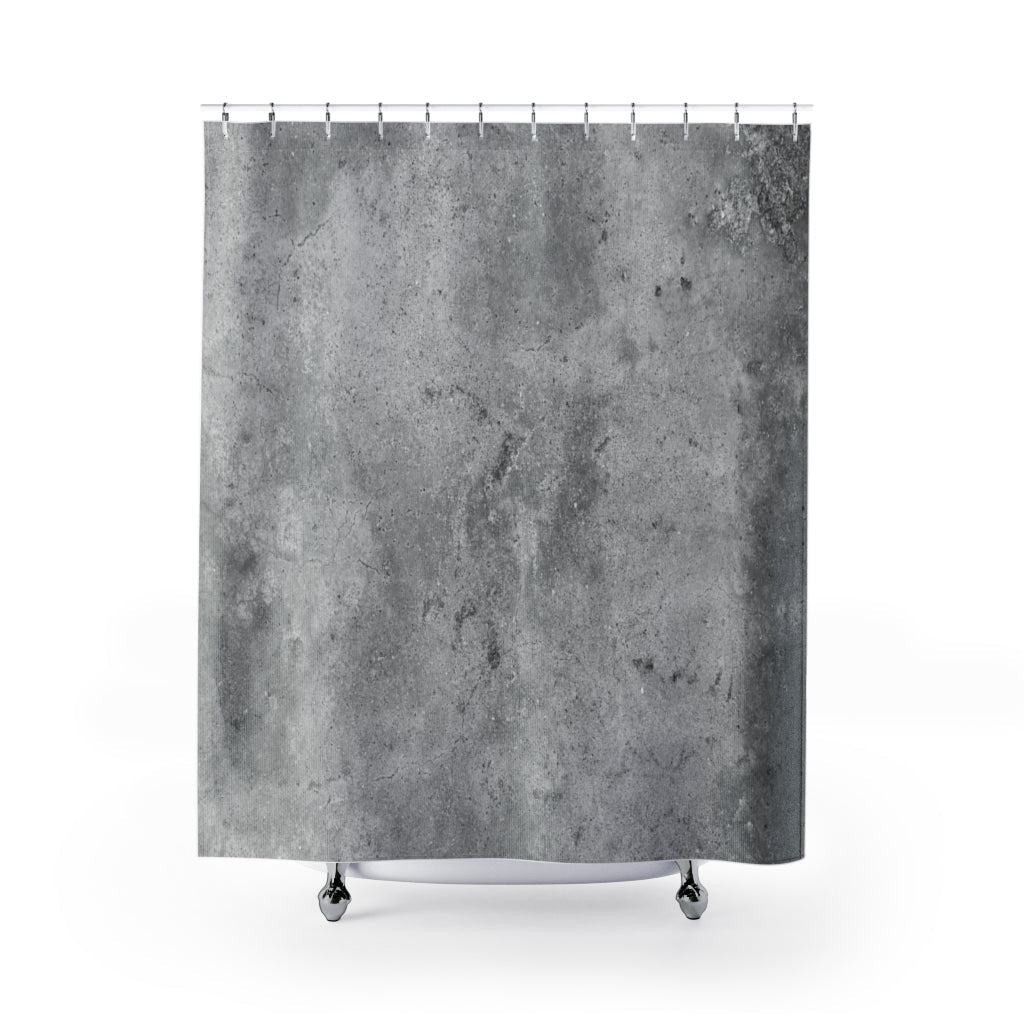 Cement Wall Texture Stylish Design 71" x 74" Elegant Waterproof Shower Curtain for a Spa-like Bathroom Paradise Exceptional Craftsmanship-Express Your Love Gifts