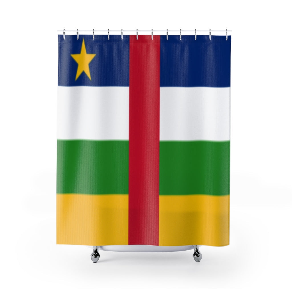 Central African Republic Stylish Design 71" x 74" Elegant Waterproof Shower Curtain for a Spa-like Bathroom Paradise Exceptional Craftsmanship-Express Your Love Gifts