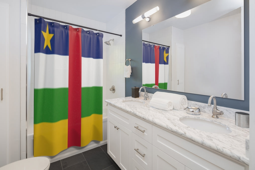 Central African Republic Stylish Design 71" x 74" Elegant Waterproof Shower Curtain for a Spa-like Bathroom Paradise Exceptional Craftsmanship-Express Your Love Gifts