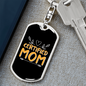 Certified Mom Keychain Stainless Steel or 18k Gold Dog Tag Keyring-Express Your Love Gifts