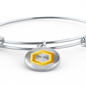 Chainlink Token Gold Bracelet Stainless Steel or 18k Gold Circle Bangle-Express Your Love Gifts