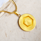 Chainlink Token Gold Circle Necklace Stainless Steel or 18k Gold 18-22"-Express Your Love Gifts