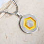 Chainlink Token Gold Circle Necklace Stainless Steel or 18k Gold 18-22"-Express Your Love Gifts