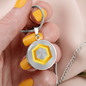Chainlink Token Gold Circle Necklace Stainless Steel or 18k Gold 18-22"-Express Your Love Gifts