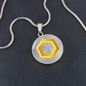 Chainlink Token Gold Circle Necklace Stainless Steel or 18k Gold 18-22"-Express Your Love Gifts