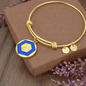 ChainLink Token (LINK) Bracelet Stainless Steel or 18k Gold Circle Bangle-Express Your Love Gifts