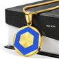 ChainLink Token (LINK) Circle Necklace Stainless Steel or 18k Gold 18-22"-Express Your Love Gifts