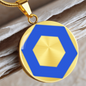 ChainLink Token (LINK) Circle Necklace Stainless Steel or 18k Gold 18-22"-Express Your Love Gifts