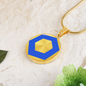 ChainLink Token (LINK) Circle Necklace Stainless Steel or 18k Gold 18-22"-Express Your Love Gifts