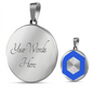 ChainLink Token (LINK) Circle Necklace Stainless Steel or 18k Gold 18-22"-Express Your Love Gifts