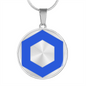 ChainLink Token (LINK) Circle Necklace Stainless Steel or 18k Gold 18-22"-Express Your Love Gifts
