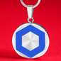 ChainLink Token (LINK) Circle Necklace Stainless Steel or 18k Gold 18-22"-Express Your Love Gifts