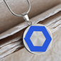 ChainLink Token (LINK) Circle Necklace Stainless Steel or 18k Gold 18-22"-Express Your Love Gifts
